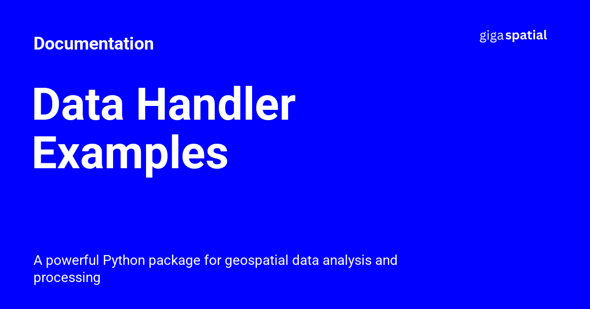 Data Handler Examples - Documentation