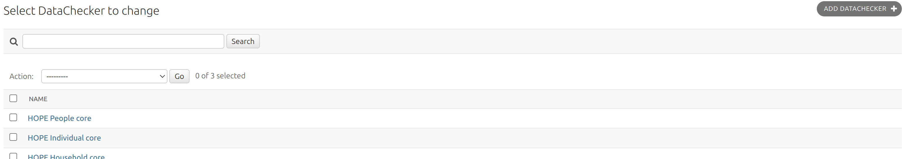 DataCheckers list