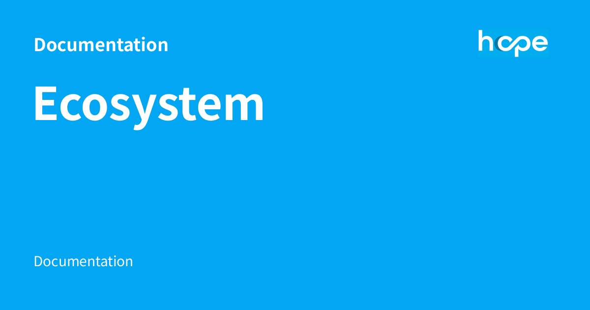 Ecosystem - Documentation