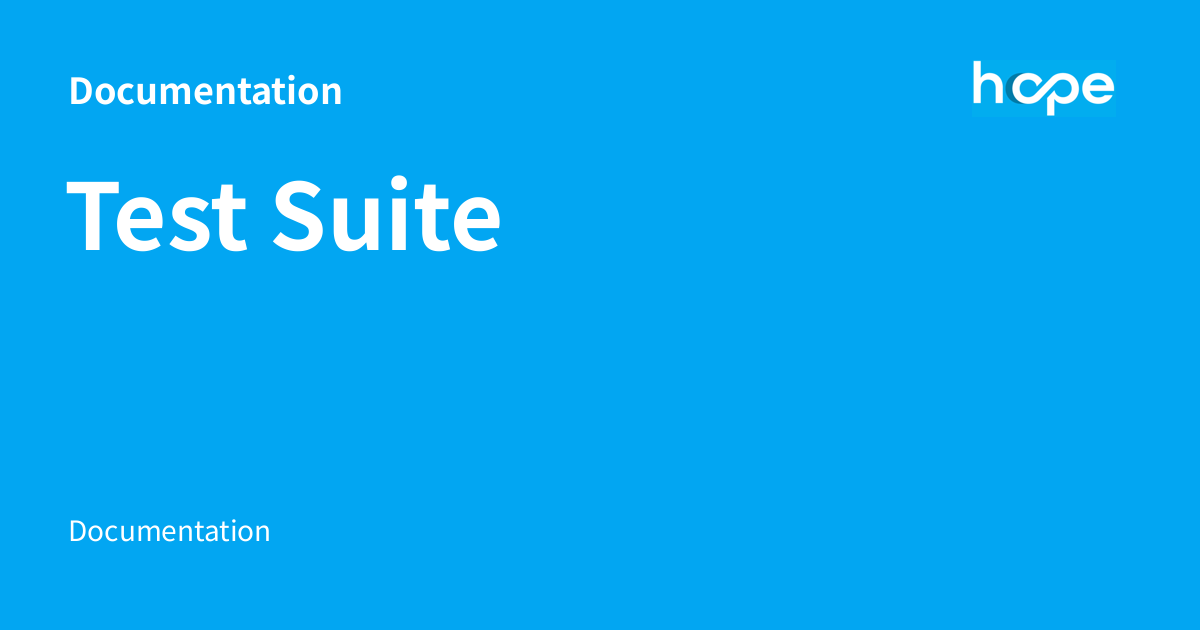 Test Suite - Documentation