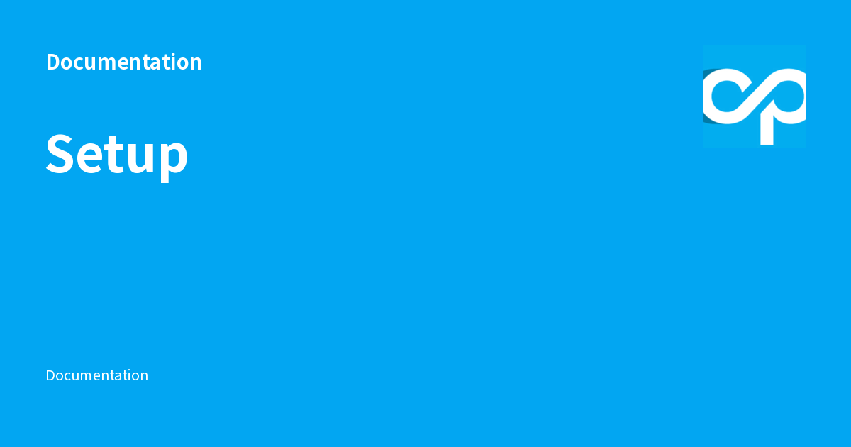 Setup - Documentation