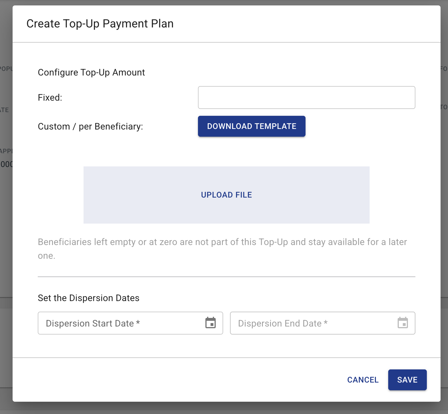 Creating a Top-Up